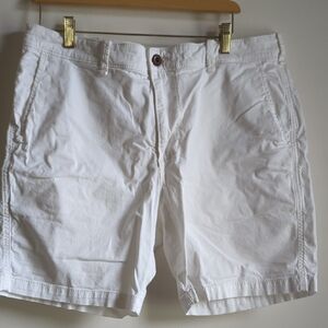 Hollister White Beach Prep Fit Shorts